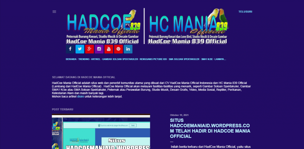 Situs Resmi HadCoe Mania Official